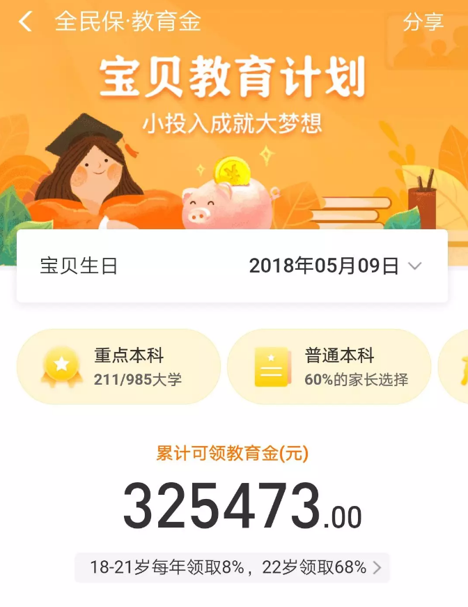 支付宝全民保教育金靠谱吗?坑不坑看完才知道